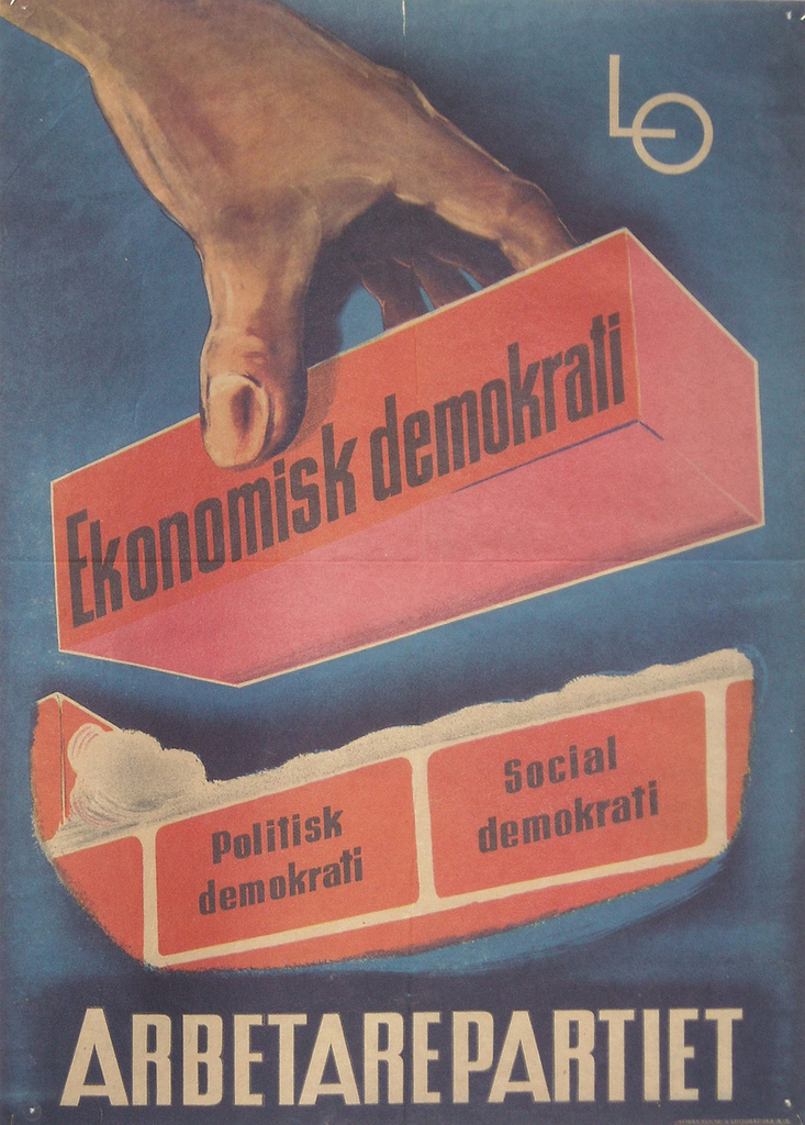 "Election poster Social democrats Sweden" by marza on Flickr (CC BY 2.0)