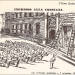 Vignetta tratta da SETTA, Sandro, L’Uomo Qualunque, 1944-1948, Roma-Bari, Laterza, 1995 (© L’immagine appartiene ai rispettivi proprietari / Property of its respective owners)