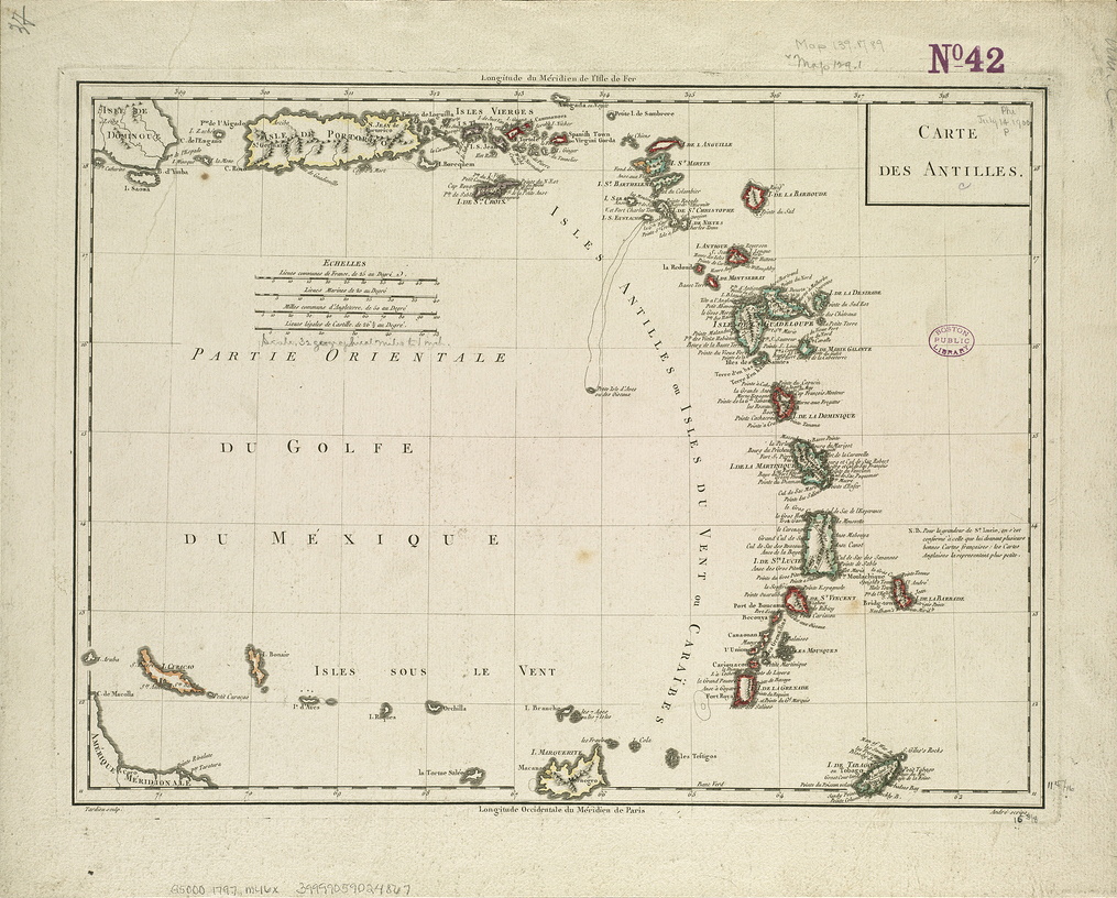 "Carte des Antilles" by Norman B. Leventhal Map Center at the BPL on Flickr (CC BY 2.0)