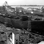 Panoramica del Cantiere. 1957