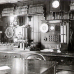 Piroscafo "Città di Milano", gabinetto elettrico. 1914