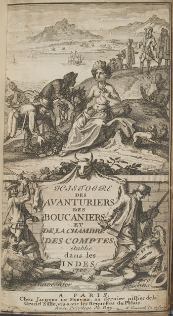 &quotHistoire des Adventuries Filibustiers, qui sont Signalez dans les Indes. Paris, 1699" by Burns Library, Boston College on Flickr (CC-BY-NC-SA)