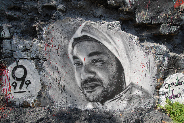 "Mohammed VI, painted portrait" by Thierry Ehrmann on Flickr (CC BY 2.0)