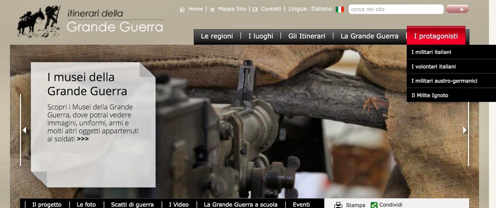 itinerari della grande guerra