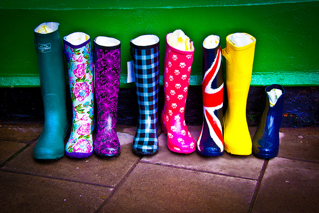 "Colorful boots" by Chris Goldberg on Flickr (CC BY-NC 2.0)