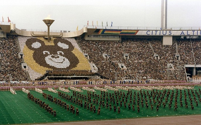 "1980, Opening Ceremony in Moscow" by paukrus on Flickr (CC BY-SA 2.0) "1980, Opening Ceremony in Moscow" by paukrus on Flickr (CC BY-SA 2.0)