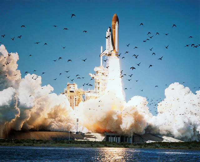 "Space Shuttle Challenger Lifts Off" by NASA Johnson on Flickr (CC BY-NC 2.0)