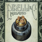 Copertina di un opuscolo pubblicitario dei cavi elettrici Pirelli. 1906